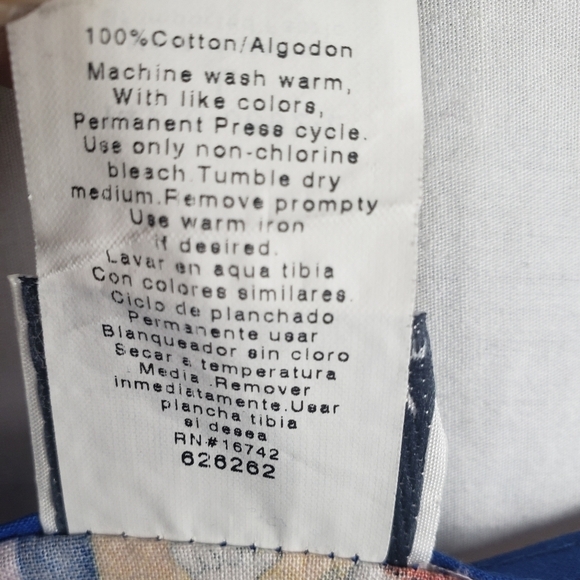 WS Fundamentally Cotton Blue Kid's  Dental Scrub Top Sz L - Picture 8 of 8